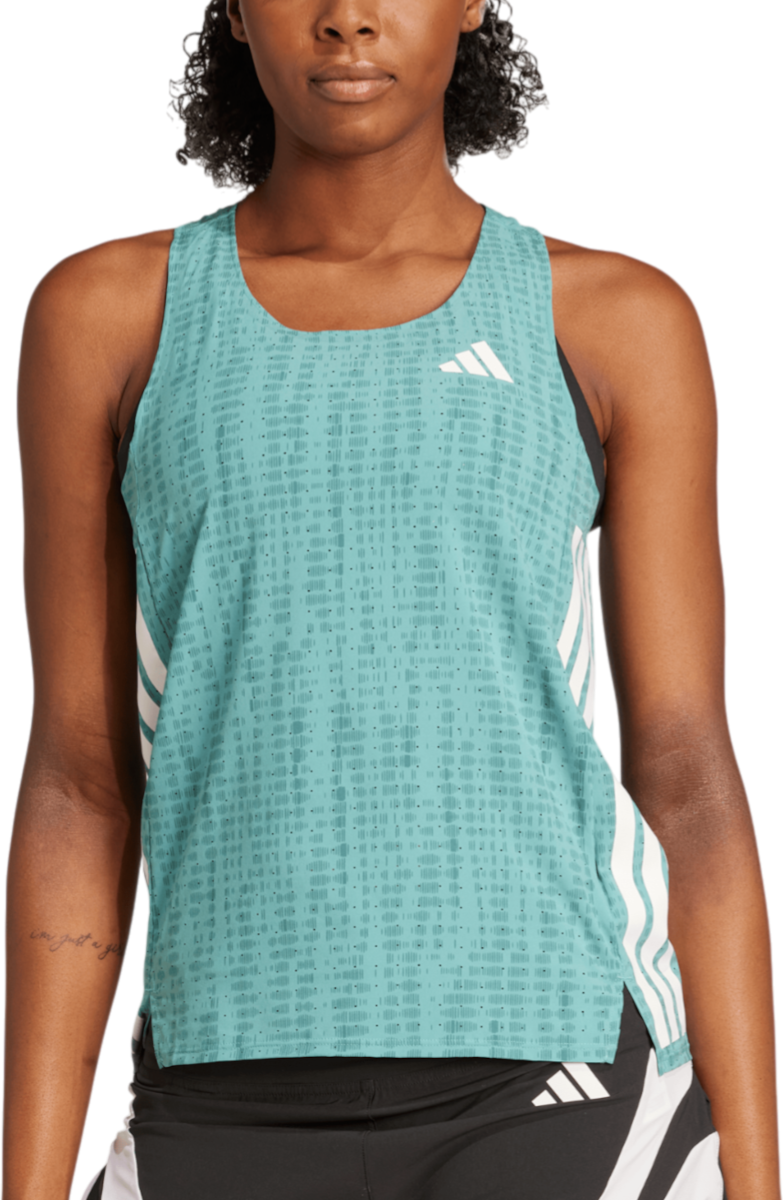 Tielko adidas Originals Adizero Tank Top Tyrkysová | jp3776