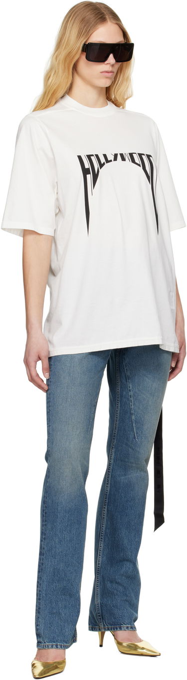 Tričko Rick Owens Rick Owens DRKSHDW Hollywood Jumbo T-Shirt Biela | DS01E3204 RNEP2, 3