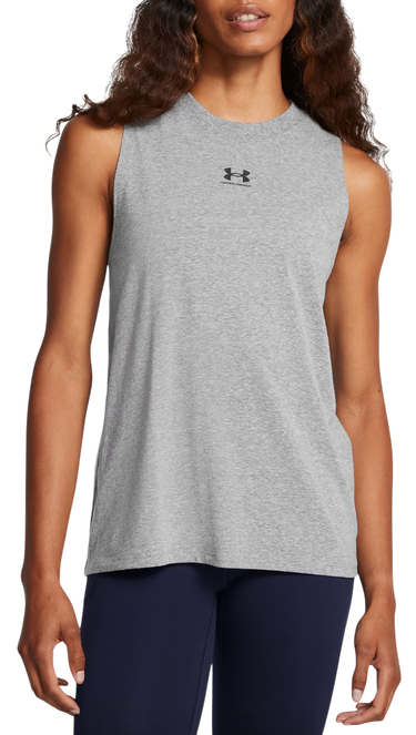 Tielko Under Armour UA Rival Muscle Tank Top Šedá | 1383659-026, 0