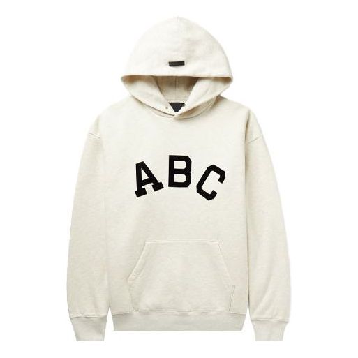 Mikina Fear of God Fear of God ABC Print Hoodie Béžová | FOG-SS21-688