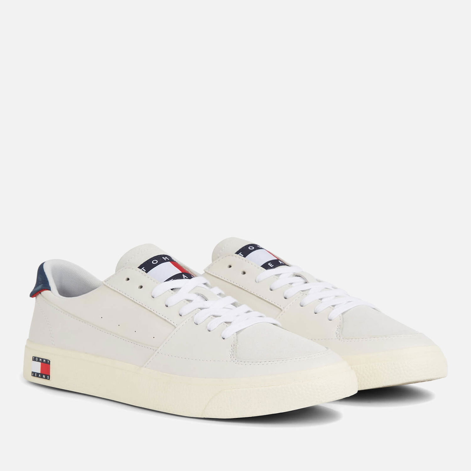 Tenisky a topánky Tommy Hilfiger Vulcanized Leather Trainers Biela | EM0EM01106YBL, 0
