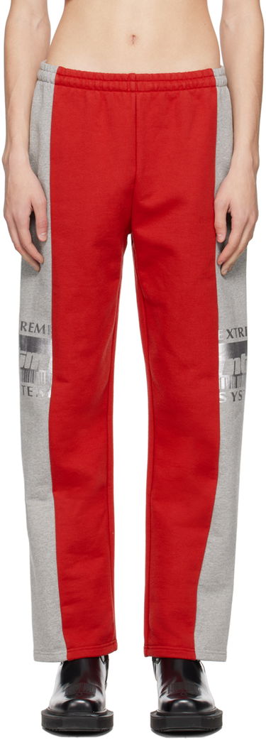 Tepláky VETEMENTS VTMNTS 'Extreme System' Lounge Pants Červená | VL16SP140R, 0