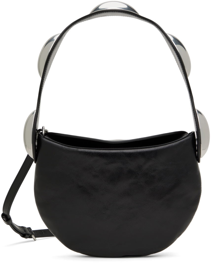 Taška cez rameno Alexander Wang Dome Crackle Leather Multi Carry Bag Čierna | 20124X78L, 0