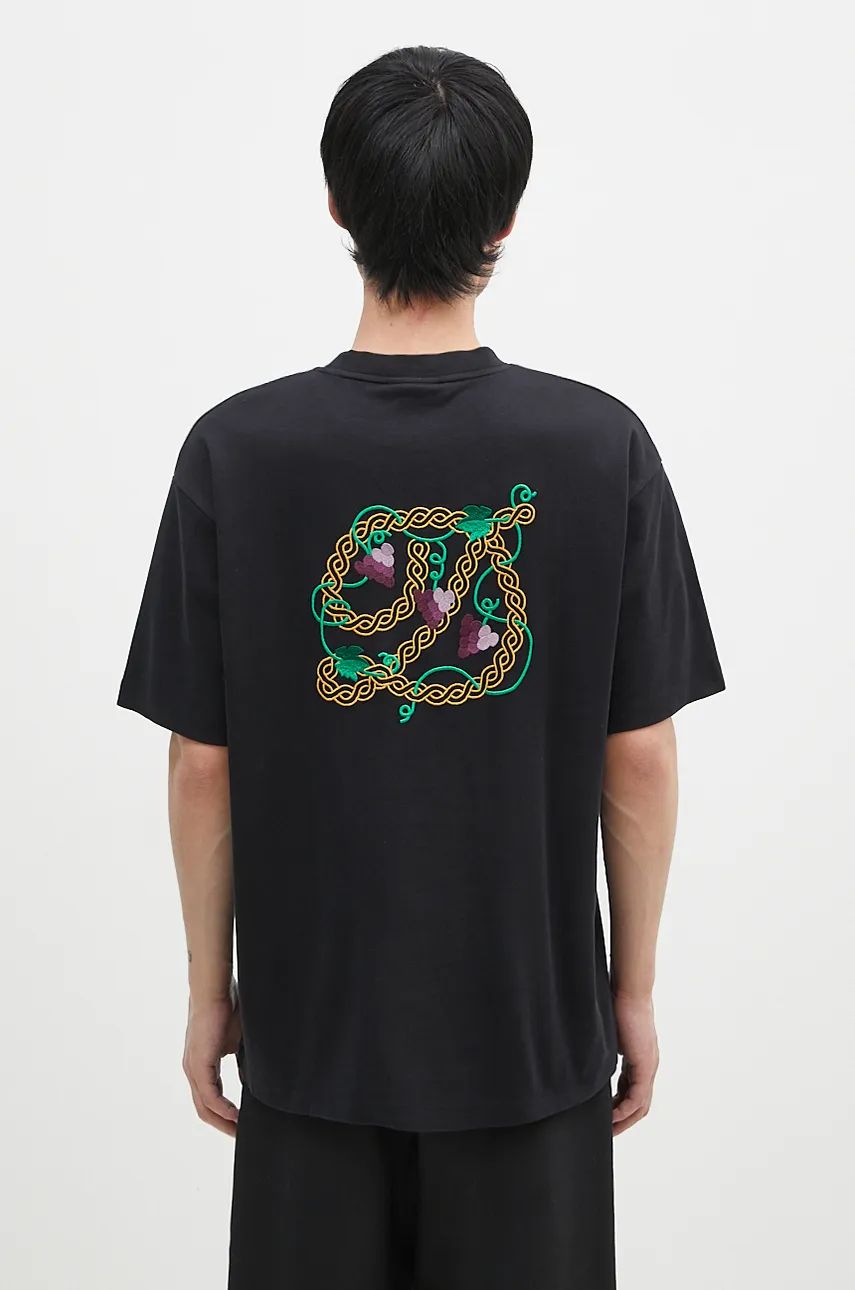 Tričko Drôle de Monsieur T-Shirt With Print Čierna | E.TS213.CO002.BL, 0