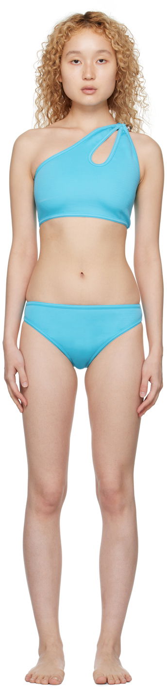 Plavky Bottega Veneta Cutout Bikini Modrá | 733473 V2LF0, 0