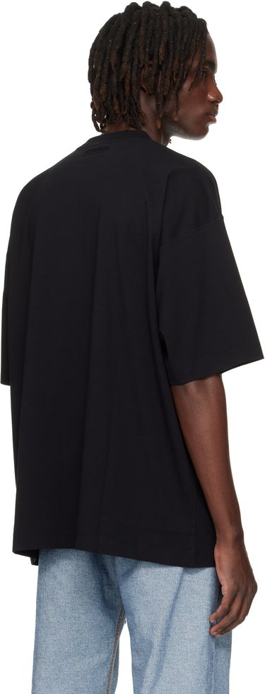 Tričko VETEMENTS Logo Oversized T-shirt Čierna | UH76TR100B, 2