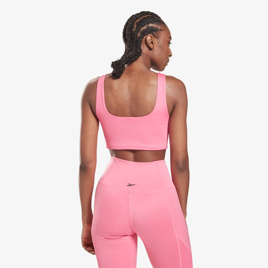 Podprsenka Reebok WOR Rib Bralette Ružová | H65573, 1