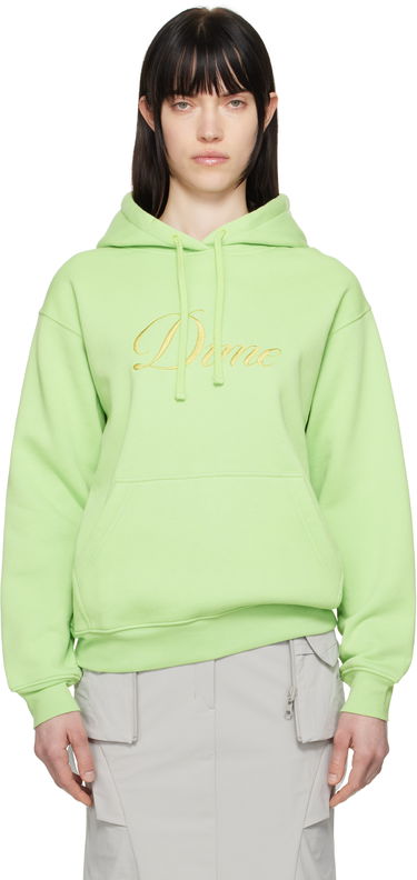 Mikina Dime Dime Cursive Logo Hoodie Zelené | DIMESP2544SAG, 0