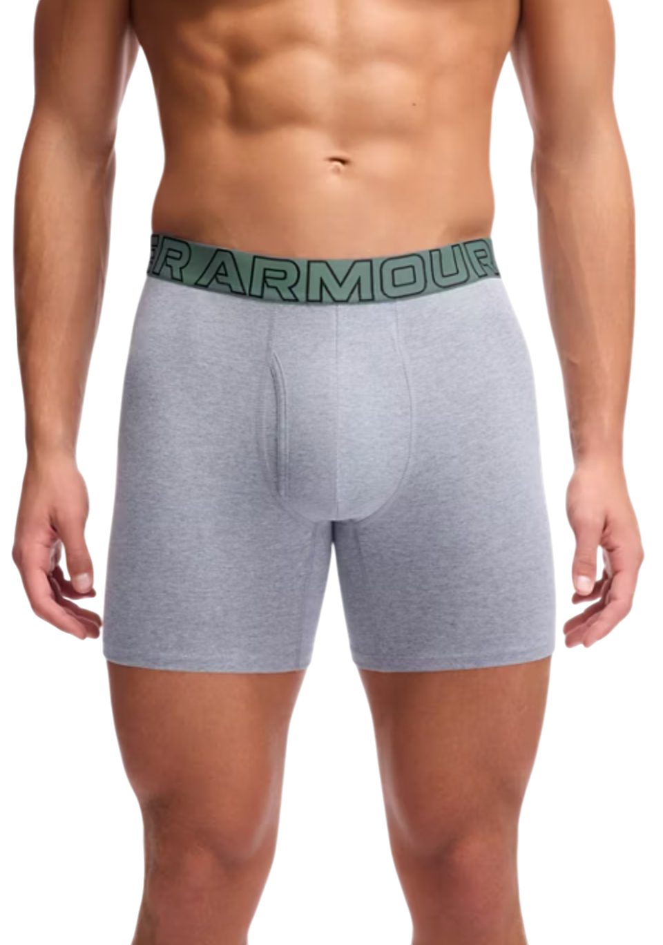 Boxerky Under Armour Under Armour Solid 6" Boxer Shorts, 3-Pack Šedá | 1383889-035, 1