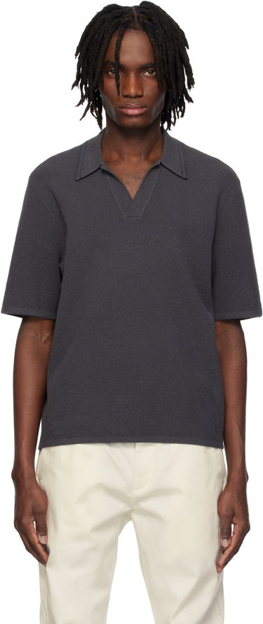 Polo tričko rag & bone Rag & Bone Rib Knit Johnny Polo Šedá | MBS25S035YF35, 0