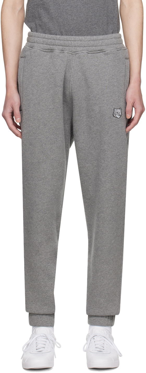 Tepláky MAISON KITSUNÉ Bold Fox Head Sweatpants Šedá | MM01125KM0307H131, 0