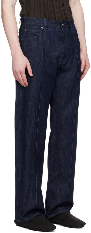 Džínsy Dolce & Gabbana Seamed Jeans Modrá | GWVNXD G8KG6, 1