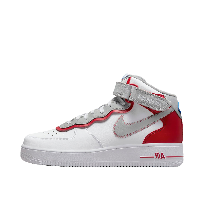 Tenisky a topánky Nike Air Force 1 Mid Athletic Club White Gym Red Biela | DH7451-100