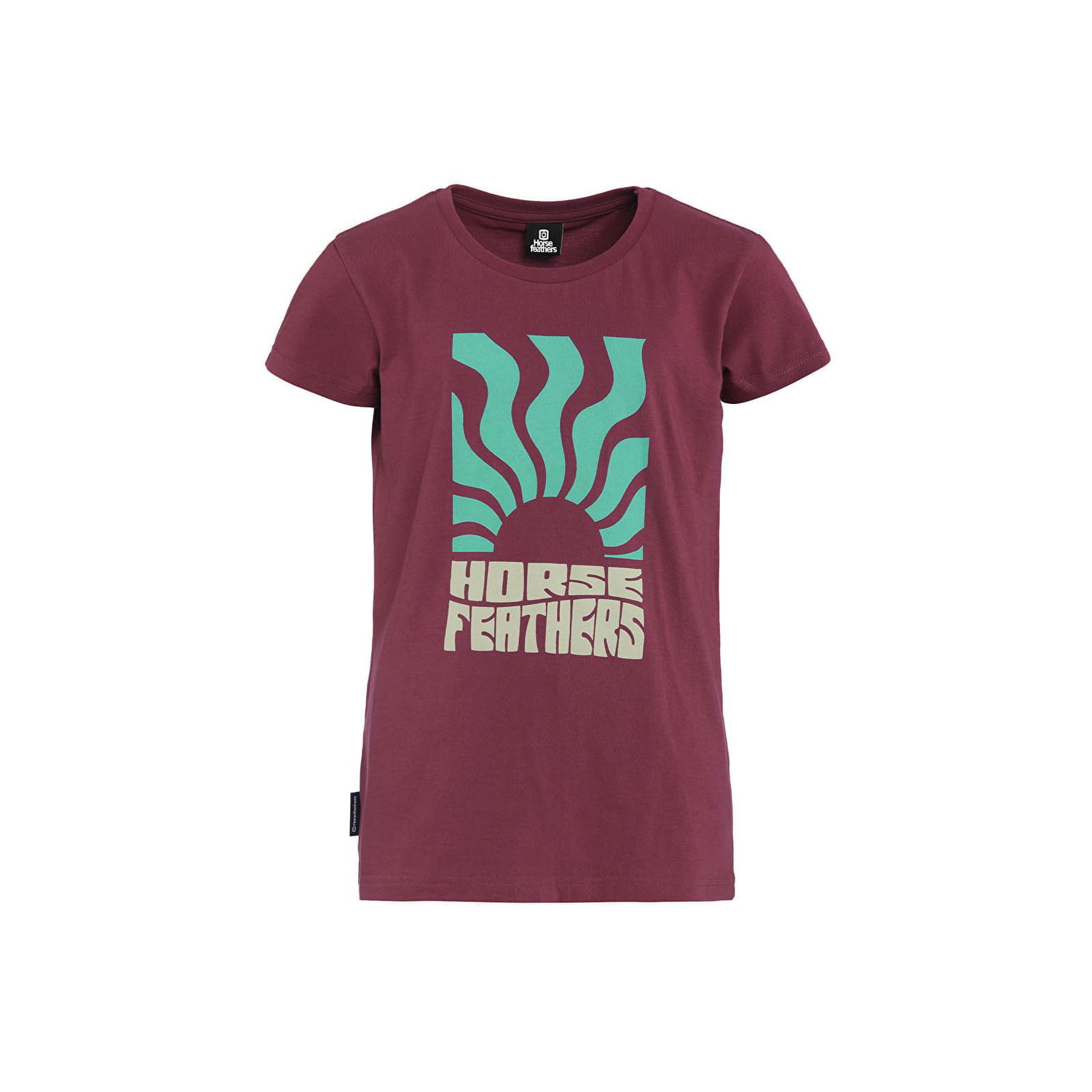 Tričko Horsefeathers Viveca Youth T-Shirt Maroon Vínová | SK160A, 0