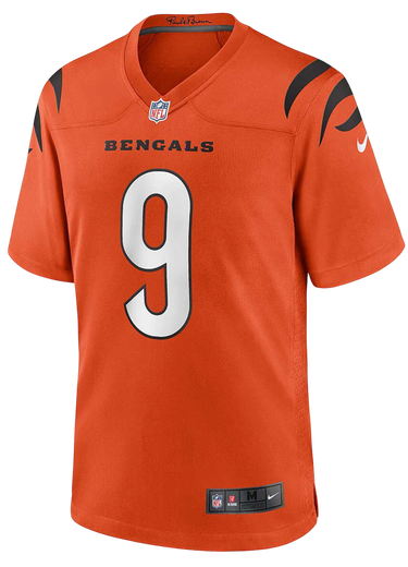 Dres Nike NFL Cincinnati Bengals Player Number 9 Jersey with Paul Brown Signature Detail Oranžová | 67nm-caga-9af-2ke-67nm-caga-9af-2ke, 0