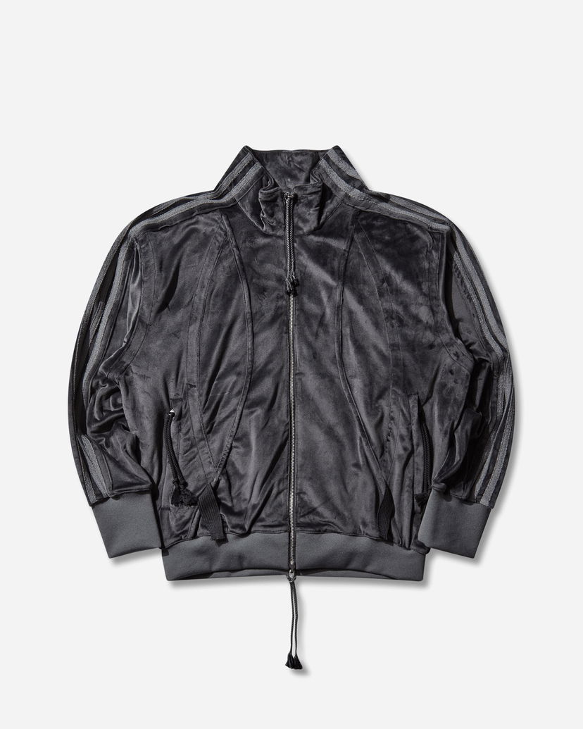 Súprava adidas Originals Striped Velvet Full-Zip Track Top Šedá | KC0317