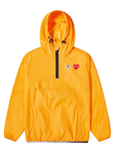 Vetrovka Comme des Garçons K-Way x Half Zip Packable Jacket Oranžová | P1J502-1