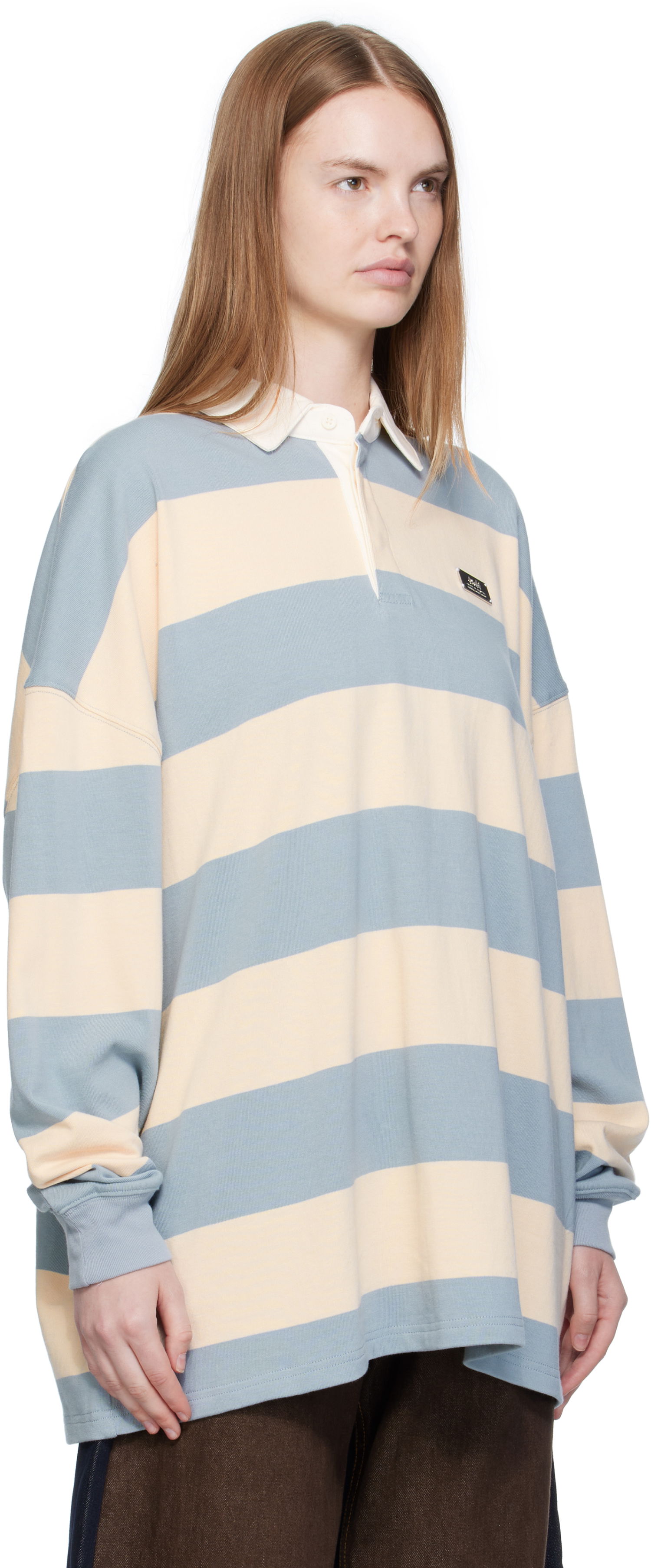 Polo tričko Ksubi Ksubi Rugged Ruby Striped Long Sleeve Polo Modrá | WFA25TE023, 1