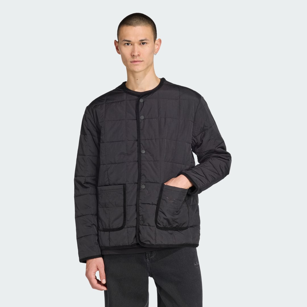 Prešívaná bunda adidas Originals adidas Originals Quilted Jacket Čierna | JW5820, 0