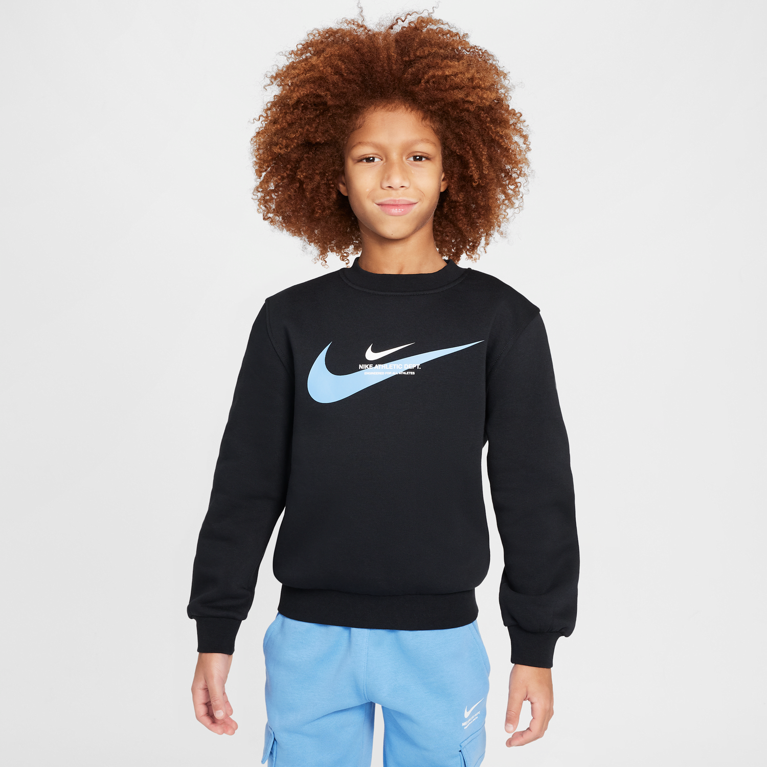 Sveter Nike Nike Sportswear Fleece Crewneck Sweatshirt Čierna | HV6968-010, 1