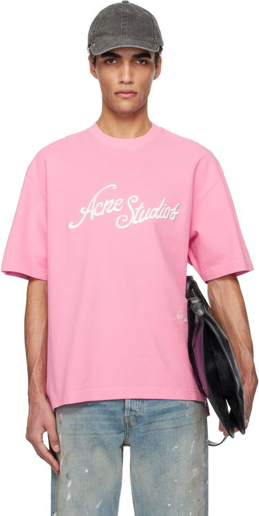 Tričko Acne Studios Acne Studios Logo T-Shirt Ružová | CL0327-, 0