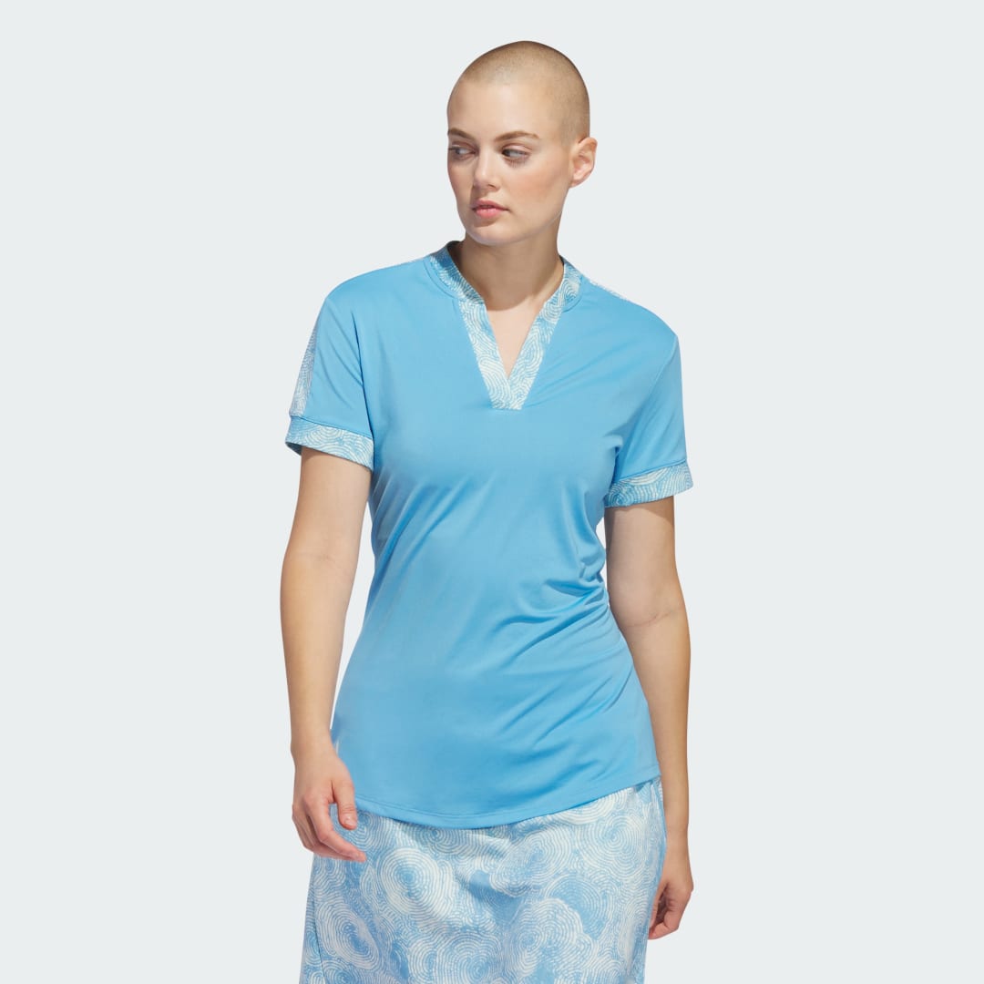 Polo tričko adidas Performance Ultimate365 Printed Polo Shirt Modrá | IP4227, 1