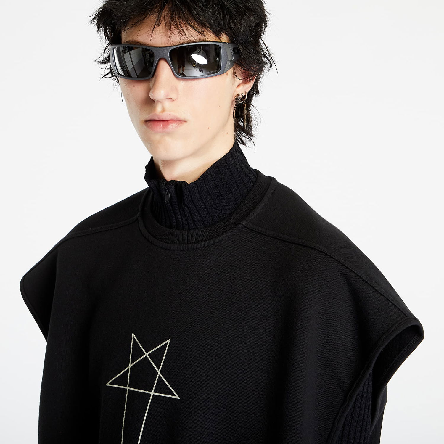 Vesta Rick Owens Sl Jumbo Tatlin Sweat Vest Čierna | DU02C5160 FEP3 0908, 1