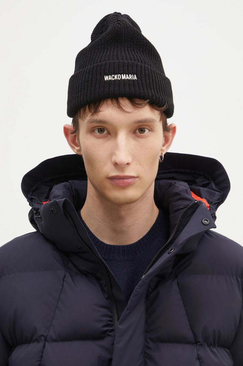 Kulicha WACKO MARIA Knit Watch Cap Čierna | 24FW.WMA.CP04