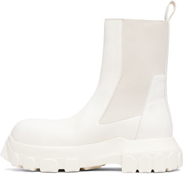Tenisky a topánky Rick Owens Rick Owens Concordians Beatle Bozo Tractor Chelsea Boots Biela | RU02E1881 LBH, 2