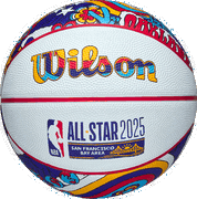 NBA All Star 2025 San Francisco Bay Area Colorful Patterned Basketball