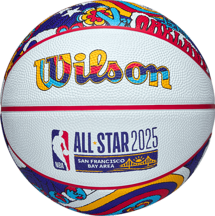 Športový doplnok Wilson Tennis NBA All Star 2025 San Francisco Bay Area Colorful Patterned Basketball Rôznofarebný | wz3020201xb3-wz3020201xb3