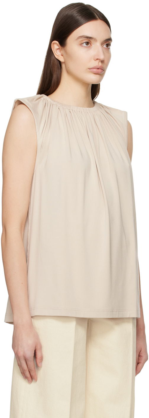 Tielko TOTEME TOTEME Women's Crewneck Tank Top Béžová | 242-WRT1716-FB0163, 1