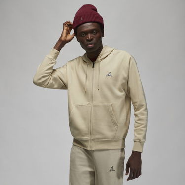 Mikina Jordan Jordan Essentials Full-Zip Fleece Hoodie Béžová | DQ7350-206, 0
