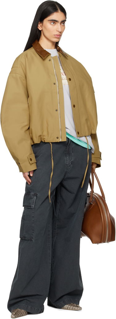 Bunda Acne Studios Acne Studios Double Cotton Twill Jacket Béžová | B90806-, 3