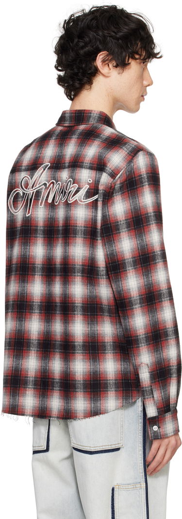 Košeľa AMIRI Amiri Swirl Flannel Shirt Červená | AMSTFL1007, 2