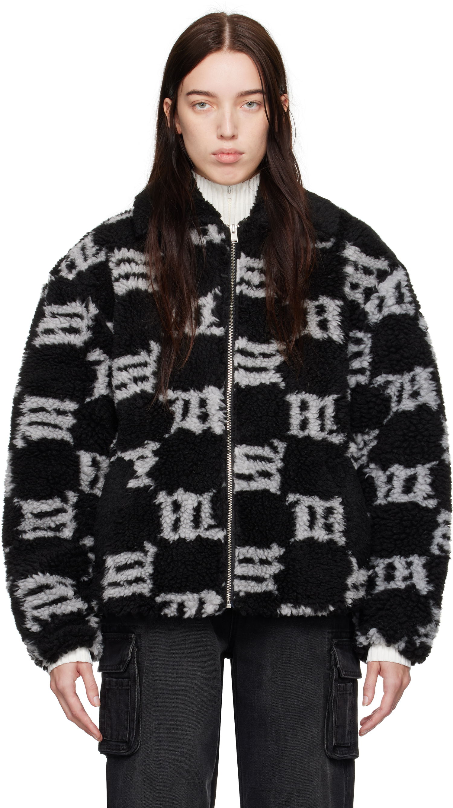 Bunda MISBHV Faux-Shearling Jacket Čierna | 241M407, 0