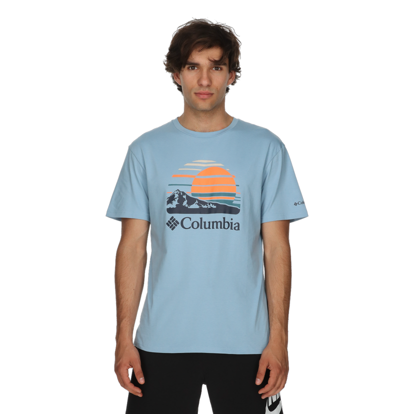Tričko Columbia Path Lake™ II Graphic T-Shirt Modrá | 1934814431