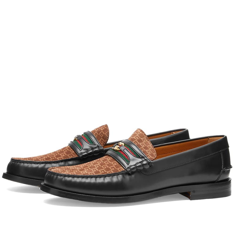 Tenisky a topánky Gucci Kaveh GG Penny Loafer Čierna | 644724-AAA4N-1059, 0