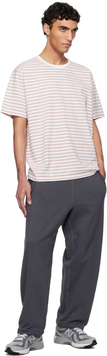 Tričko NANAMICA nanamica Stripe Jersey T-Shirt Ružová | S25SH120U, 3