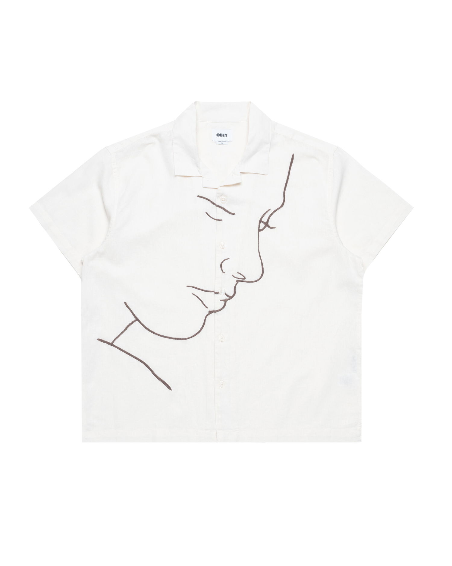 Košeľa OBEY Frances Woven Shirt Biela | 181210430-UBM, 0