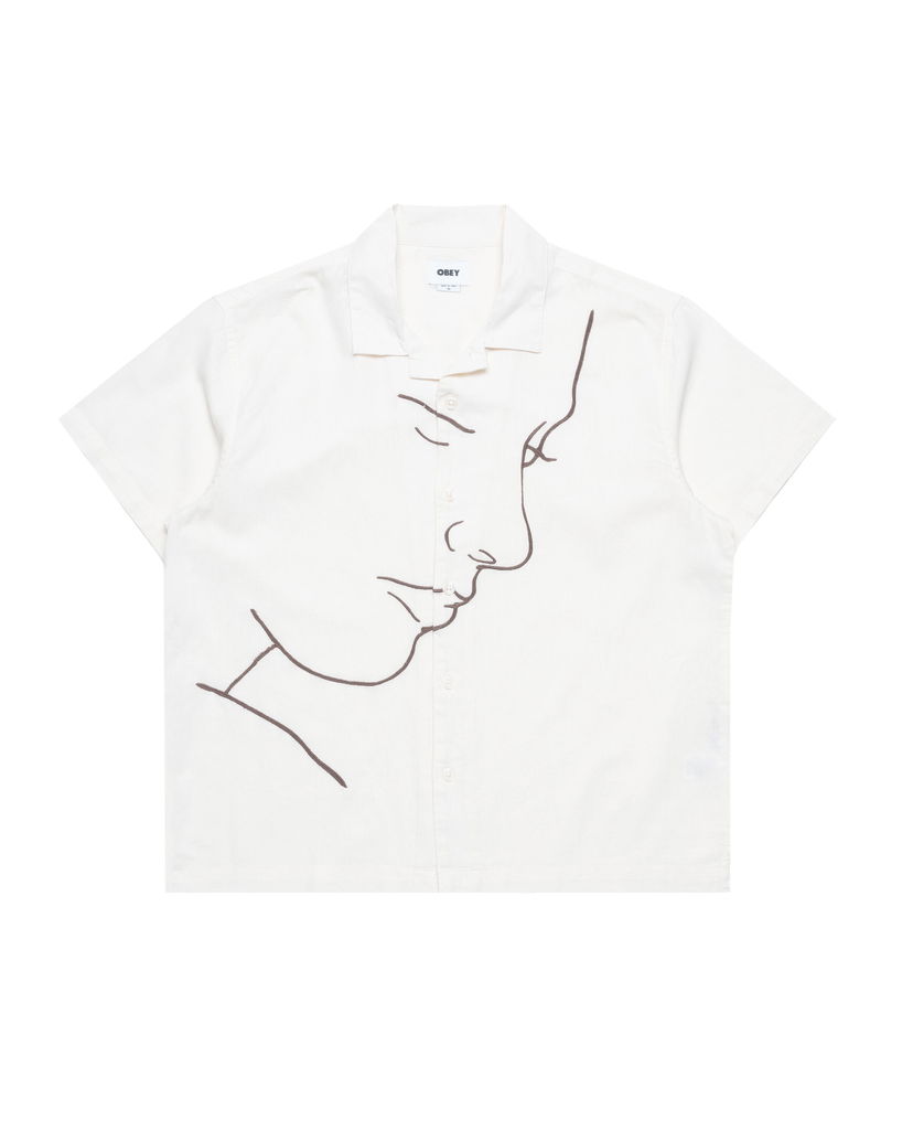 Košeľa OBEY Frances Woven Shirt Biela | 181210430-UBM
