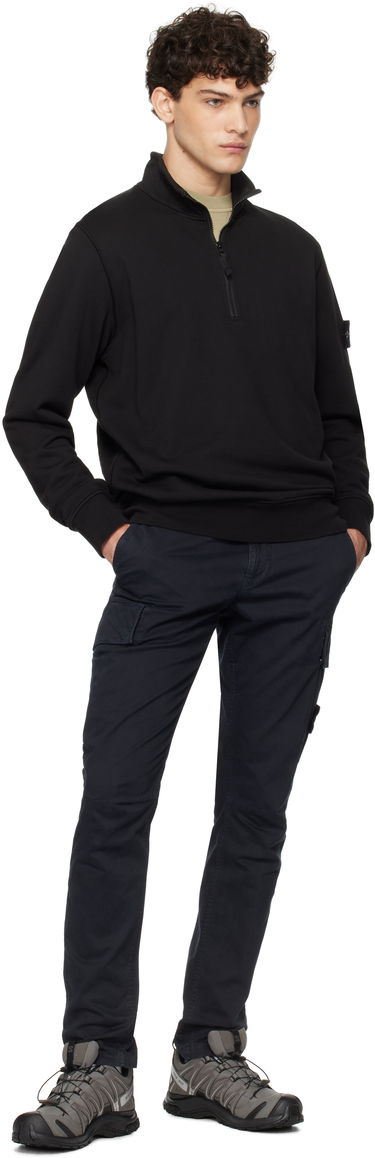 Mikina Stone Island Fleece Sweatshirt Čierna | K1S156100619S0051, 4