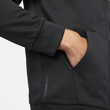 Mikina Nike Therma-FIT Full-Zip Fitness Hoodie Čierna | DQ4830-010, 1