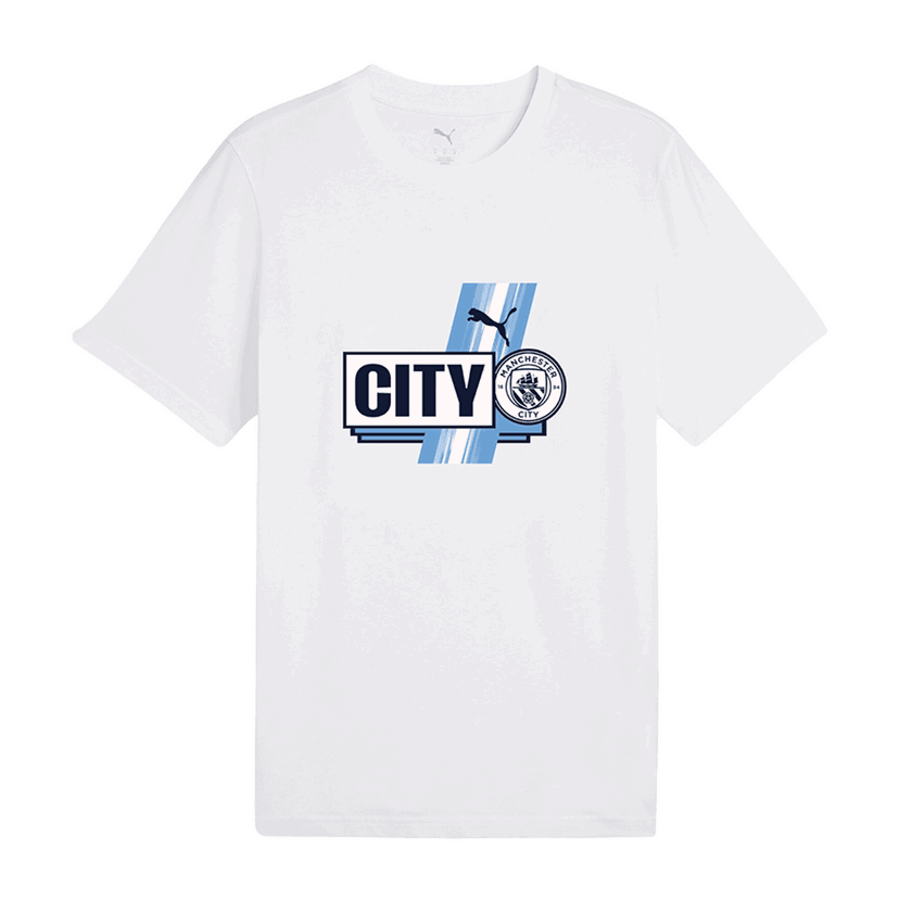 Tričko Puma Manchester City FtblCulture T-Shirt Biela | 782671-22
