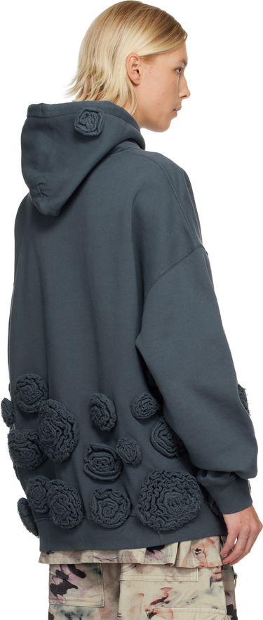 Mikina Collina Strada Collina Strada Embroidered Rosette Hoodie Šedá | XX8003, 2