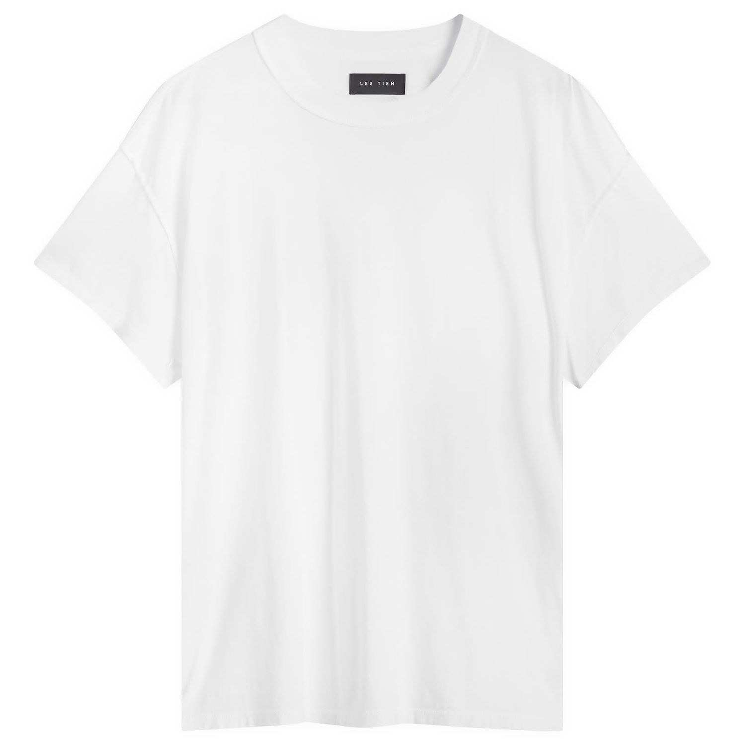 Tričko LES TIEN Les Tien Lightweight Inside Out T-Shirt, Size Large Biela | CC-2020-WHT, 0