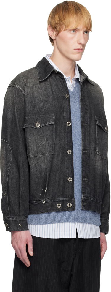 Bunda Maison Margiela Maison Margiela Distressed Denim Jacket Čierna | S50AM0649 M30025, 1