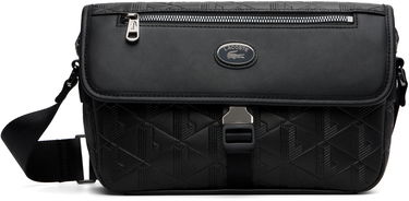 Taška cez rameno Lacoste Lacoste Nomogramme S Flap Bag Čierna | NH5062MR_000, 0