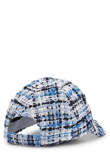 Šiltovka BOSS Tweed Cap with Double B Monogram Modrá | 50535874, 1