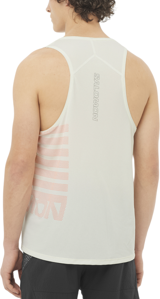 Tielko Salomon Salomon Sense Aero Graphic Singlet Biela | lc2693-0, 1